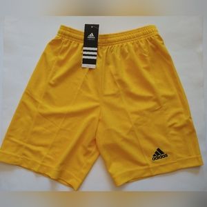 Youth Adidas Climalite Shorts Orange Size Medium Football/Soccer Drawstring NWT